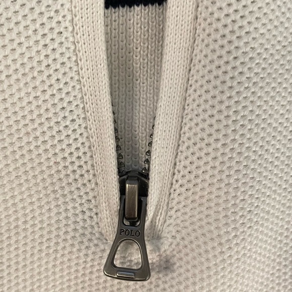 Ralph Lauren by Polo Mesh-Knit Cotton Quarter Zip size Large - Picture 4 of 4
